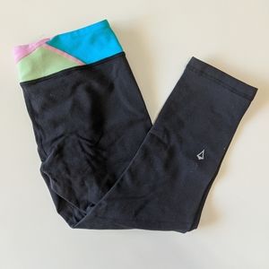 Ivivva leggins Black with colored waistband
